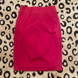NWT J. Crew No. 2 Pencil Skirt in Ruby
